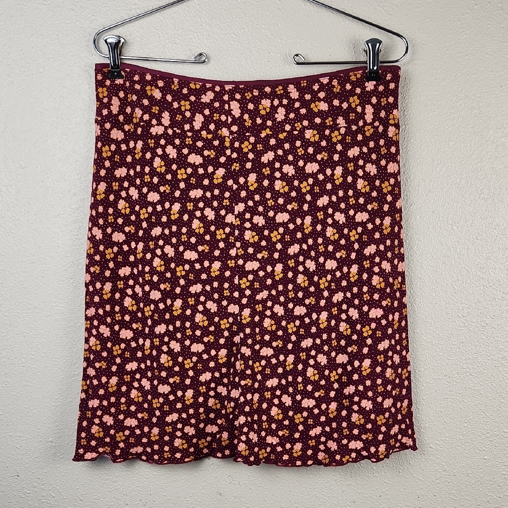 Free People IRL Floral Mini Skirt Size 2